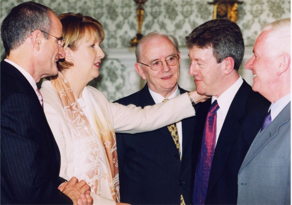 Stephen Travers and President Mary McAleese
